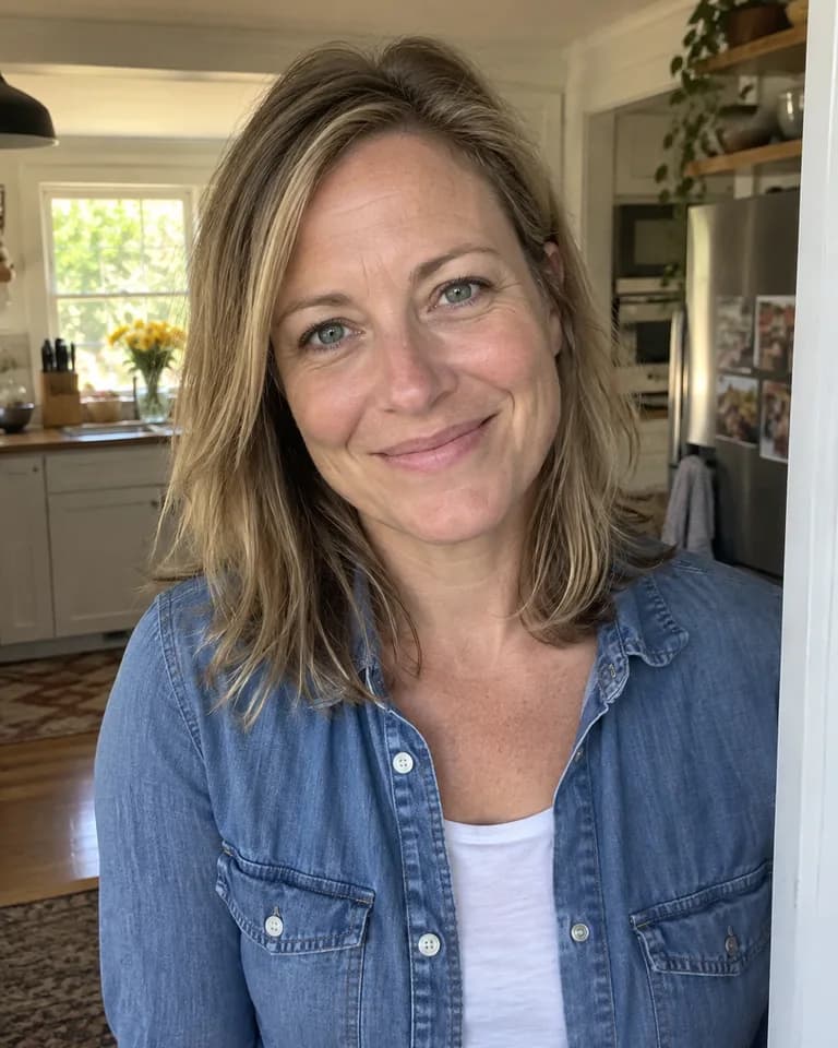 Example: a photo of a woman