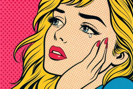 Pop Art Romance art style sample — one of 15 looks your anniversary comic can be drawn in.